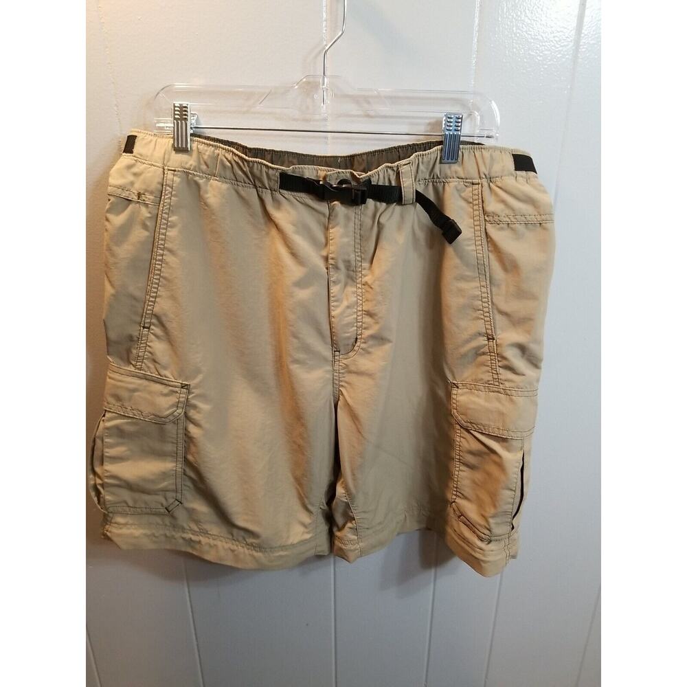 REI Mens‎ Khaki Cargo Hiking Shorts Size Large Camping